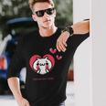 愛しすぎて大好きすぎる。ペアデザイン２にゃんこ 長袖Tシャツ 彼への贈り物