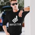 投資家 株式 投資について 投資する 株主 長袖tシャツ 長袖Tシャツ 彼への贈り物