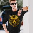 日本のタイガーの象徴的なレスリングルチャリブレマスクメンズレディース。 長袖Tシャツ 彼への贈り物