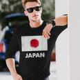 日本の国旗 日本の国旗 Japan Flag 長袖Tシャツ 彼への贈り物