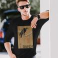 日本妖怪レイヴン 幽霊カラス オニ 長袖Tシャツ 彼への贈り物