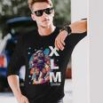 暗号通貨xlm恒星ルーメンハードコアホルダー。 長袖Tシャツ 彼への贈り物