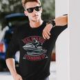 本物の男は立ち乗りする 夏のジェットスキースタイル 長袖Tシャツ 彼への贈り物
