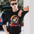 柴犬 面白いtシャツ 犬 宇宙飛行士 かわいい メンズ 子供 おもしろ 服 グッズ ネタ 犬好き 長袖Tシャツ 彼への贈り物