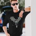 灰からのフェニックス フェニックス バード 不死鳥 長袖Tシャツ 彼への贈り物