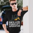 熟練したフォークリフトオペレーター 長袖Tシャツ 彼への贈り物