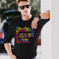 特別支援教員感謝学生支援チーム 長袖Tシャツ 彼への贈り物