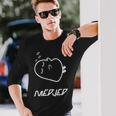 眠っているメジェド、面白い皮肉 長袖Tシャツ 彼への贈り物