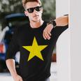 社会正義と自由の黄色い星 長袖Tシャツ 彼への贈り物