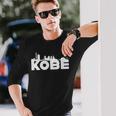 神戸ジャパン 都市スカイライン シルエット アウトライン スケッチ 長袖Tシャツ 彼への贈り物