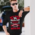 私は私の秋田犬が大好きです 犬の面白い子犬の恋人 長袖Tシャツ 彼への贈り物