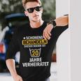 結婚20周年記念 夫 結婚20周年 磁器記念日 長袖Tシャツ 彼への贈り物