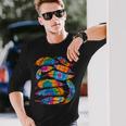 絞り染め カラーフェザー アメリカ インディアン プライド ネイティブアメリカン 長袖Tシャツ 彼への贈り物