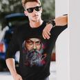 絵画から見たoshoの肖像画 長袖Tシャツ 彼への贈り物