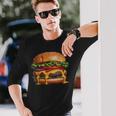美味しそうなハンバーガー 長袖Tシャツ 彼への贈り物