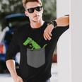 袋入りクロコダイル 長袖Tシャツ 彼への贈り物