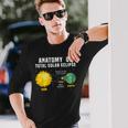 解剖学 皆既日食 2024 サイエンスキッズ 長袖Tシャツ 彼への贈り物