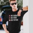 農場トラクター 農場農業 長袖Tシャツ 彼への贈り物