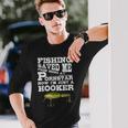 釣り用シャツ 面白いポルノスター バス ビッグフィッシュルアー 長袖Tシャツ 彼への贈り物
