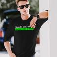 面白いkali Linuxコマンド コーダー プログラマー ハッカー向け 長袖Tシャツ 彼への贈り物