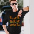 面白いtシャツ ダックスフンド ヨガ イヌ メンズ 犬好き グッズ かわいい おもしろ 面白い 服 ネタ 長袖tシャツ 長袖Tシャツ 彼への贈り物