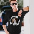 面白いtシャツ ビーグル 犬 イヌ わんこ メンズ 犬好き グッズ かわいい おもしろ 面白い 服 ネタ 長袖Tシャツ 彼への贈り物