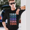 面白いギフトネーム Tora 名前入り 長袖Tシャツ 彼への贈り物