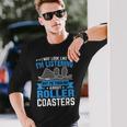 面白いジェットコースター テーマパーク ジェットコースター 長袖Tシャツ 彼への贈り物