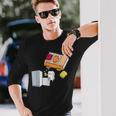 面白い寿司シャツ 日本の刺身 ビール冷蔵庫 長袖Tシャツ 彼への贈り物