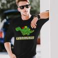 面白い恐竜 レゴサウルス レゴ ザウルス 恐竜 長袖tシャツ 長袖Tシャツ 彼への贈り物
