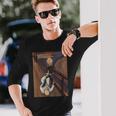 面白い柔術 脚をロックすると白いベルトが叫ぶ 長袖Tシャツ 彼への贈り物