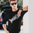 魚の骨 長袖Tシャツ 彼への贈り物