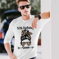 50歳の誕生日 クイーン Happy 50歳 散らかったパンヒョウ 長袖Tシャツ 彼への贈り物