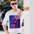 80年代 90年代aporwave レトロ美学 長袖Tシャツ 彼への贈り物