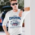 Always Exploring Campfire Ocean Outdoor ビーチライフグラフィック 長袖Tシャツ 彼への贈り物