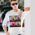 Dj Cat On Decks Cat Dj スクラッチ ターンテーブル カラフル Edm 長袖Tシャツ 彼への贈り物