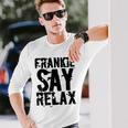 Frankieay Relax 太字フォントシャツ 長袖Tシャツ 彼への贈り物