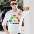 Low Cortisol Levels Meme 長袖Tシャツ 彼への贈り物