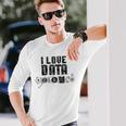 I Love Datacience Analytics アナリストサイエンティスト 長袖Tシャツ 彼への贈り物