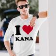 I Love Kana 長袖Tシャツ 彼への贈り物