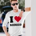 I Love Rodrigo 長袖Tシャツ 彼への贈り物