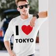 I Love Tokyo Travel Tourist 長袖Tシャツ 彼への贈り物