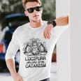 Lucipurr 黒猫 魔法 悪魔 猫 ルシファー オカルティズム 長袖Tシャツ 彼への贈り物