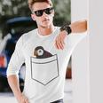 Puffin In The Pocketeabird Iceland Pocket Puffin 長袖Tシャツ 彼への贈り物