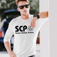 ScpecureContainProtect-Cp Foundation 長袖Tシャツ 彼への贈り物