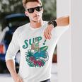 Sup サーフィン スタンドアップ パドル タートル パドリング サブボードup 長袖Tシャツ 彼への贈り物