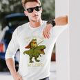 Twas The Tism M'lord Frog ライディング 恐竜 ファンタジー 中世 長袖Tシャツ 彼への贈り物
