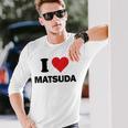 アイハート 松田 日本 愛 日本土産 長袖Tシャツ 彼への贈り物