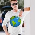 アースボウリングボールアースデイフェイバーズファニーアースデイ 長袖Tシャツ 彼への贈り物