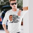 オバマ引用アメリカンギフト 長袖Tシャツ 彼への贈り物